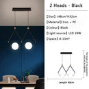 Axyaa Magic Bean Restaurant Pendant Lamp Nordic LED Lights