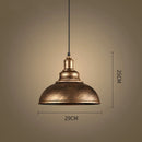 Axyaa Vintage Iron Pendant Light for Restaurant Kitchen Bar, American Country Retro Fixture