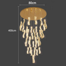 Axyaa Crystal Chandelier Pendant Light for Living and Dining Room Lighting