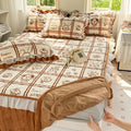 Axyaa Winter Milk Fleece Bed Skirt - Thickened Single Piece Mattress Cover