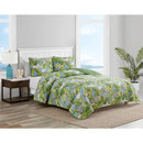 Axyaa Reversible Cotton Quilt Set with Matching Shams, Lightweight Twin Bedding