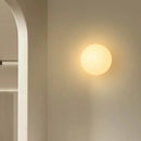 Axyaa Glass Ball LED Wall Lamp: Modern Bedroom Living Room Decor Minimalist Sconce