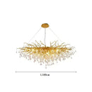 Axyaa Crystal Ceiling Lights: Modern Chandeliers for Home Living Dining Bedroom