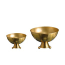 Axyaa Metal Flower Pot Golden Bowl Vase Home Decoration Handicraft Retro Succulent Planter