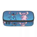Axyaa Stitch And Angel Love Large Pencil Case for Office, School, Makeup