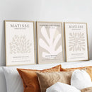 Gray Beige Abstract Neutral Gallery Matisse Wall Art by Axyaa