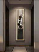 Axyaa Modern Minimalist Entry Wall Decor High-end Hanging Art with Corridor Light