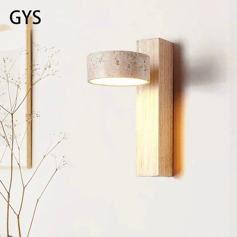 Axya Soft Down Lights Stone Homestay Bedside Lamp