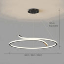 Axyaa LED Circular Hanging Pendant Lamp for Modern Home Decoration