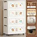 Axyaa Cartoon Foldable Storage Box, Heavy-Duty Rolling Organizer for Home Organization