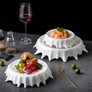 Axyaa White Porcelain Dinner Plate Set for Home Kitchen Dining