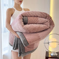Axyaa Double Layer Fleece Blanket: Soft & Cozy Bedspread for Winter