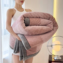 Axyaa Double Layer Fleece Blanket: Soft & Cozy Bedspread for Winter