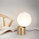 Axyaa Glass Ball Table Lamp: Nordic Modern Decorative Bedside Light