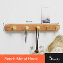 Axyaa Wooden Over-the-Door Coat Hook for Wardrobe and Entryway