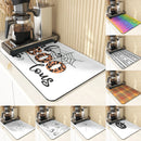 Axyaa Spider Coasters Halloween Absorbent Mats for Countertop Non-Slip Mats