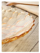 Axyaa Modern Living Room Fruit Plate Glass Plate Creative Home Snacks Firm Fruit Plate
