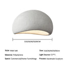 Axyaa Wabi Sabi Grey Ceiling Light: Nordic Design for Living Room & Commercial Spaces