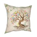 Axyaa Tree of Life Mystic Viking Gold Cushion Cover Pillowcase