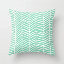 Axyaa Mint Green Geometric Animal Print Pillowcase for Home and Office Decor