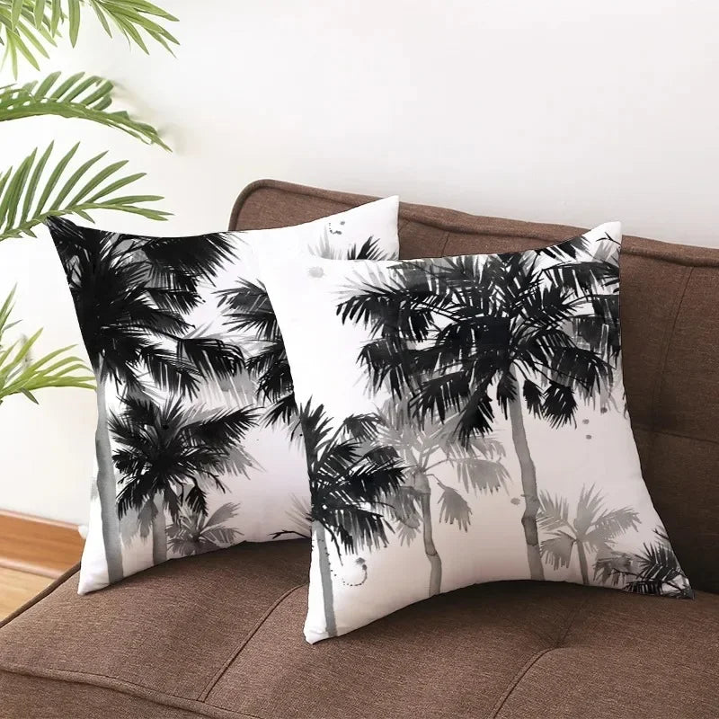 Axyaa Black and White Nordic Style Car Pillowcase Sofa Pillow Cover