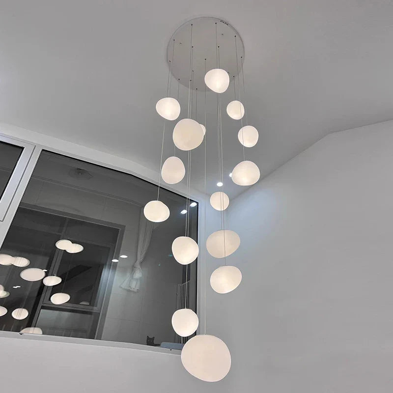 Axyaa Nordic Stair Chandelier Living Room Dining Pendant Ceiling Light