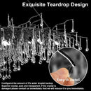 Axyaa Crystal Raindrop Chandelier - Nordic High-End Luxury Pendant Light