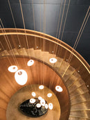Axyaa Nordic Pebble LED Chandelier for Living Room, Restaurant & Staircase