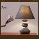 Axyaa Bionic Stone Table Lamp: Retro Nordic Wabi Sabi Style for Home Decor.