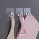 Axyaa Transparent Adhesive Hooks: Heavy Duty Wall-mounted Key Towel Hanger