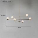 Axyaa Nordic Metal Chandelier Glass Pendant Light