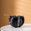 Axyaa Beige Matte Ceramic Vase Nordic Art Flower Pampas Grass Tabletop Decor