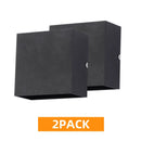 Axyaa 6W LED Wall Sconces 2Pack: Modern Up Down Wall Mount Lights for Living Room
