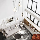 Axyaa Modern Dining Room Pendant Light LED Chandelier Ceiling Lamp Interior Lighting