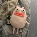 Axyaa Sausage Mouth Funny Doll Pillow, Cute and Unique Gift for Girls