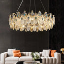 Axyaa Crystal Chandelier Pendant Light for Living Room Dining Room Ceiling Lighting