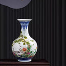 Axyaa Blue White Porcelain Vase Arranger Dracaena sanderiana Home Decor