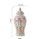 Axyaa Blue & White Handmade Luxury Gold General Bottle for Living Room & Hotel