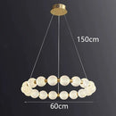 Axyaa Modern LED Chandelier for Living, Dining, and Bedroom Lighting