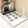 Easter Rabbit Print Kitchen Drying Mat Set by Axyaa