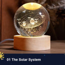 Axyaa Galaxy Planetary Projection Crystal Ball LED Night Light
