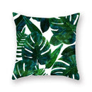 Axyaa Green Leaf Pillowcases for Sofa, Car & Living Room Decor