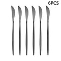 Axyaa Portuguese Cutlery Set with Steak Knife, Fork, Spoon, and Dessert Spoon