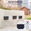Axyaa Solar LED Courtyard Lights - Outdoor Waterproof Garden Wall Lamp