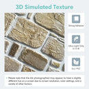 Axyaa Faux Stone Wall Panels: Self-adhesive Tile Stickers, Water & Mold Resistant
