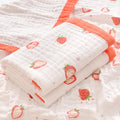 Axyaa Newborn Cotton Gauze Bath Towel, Six-Layer Blanket Cover for Baby Children