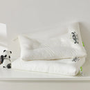 Axyaa Kids Panda Neck Support Pillow, 100% Cotton, White, 30x50cm/40x60cm