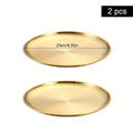 Axyaa Stainless Steel Round bone Spitting Dish Fruit Meat Tableware