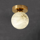 Axyaa Golden Brass LED Ceiling Light for Luxurious Spaces