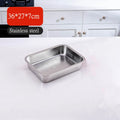 Axyaa Stainless Steel Drain Storage Tray for Kitchen Organization